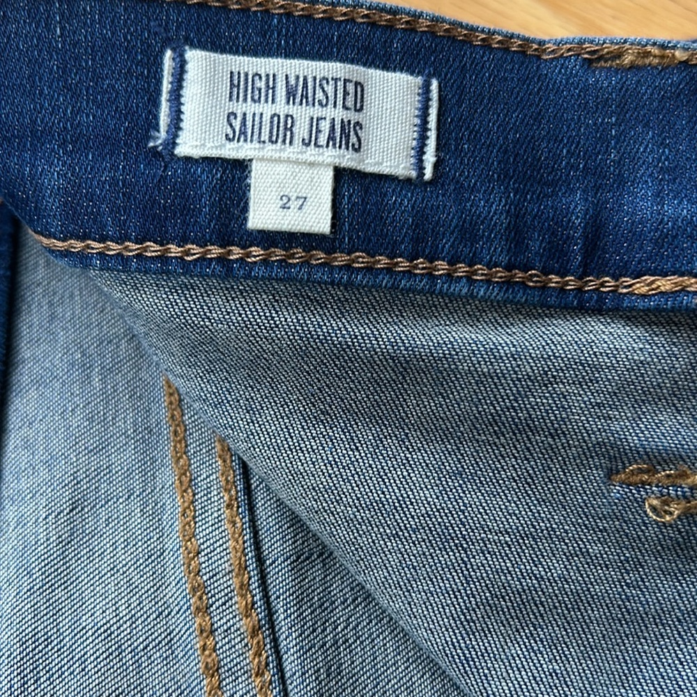 Madewell High Waisted Sailor Jeans - Picture 3 of 7